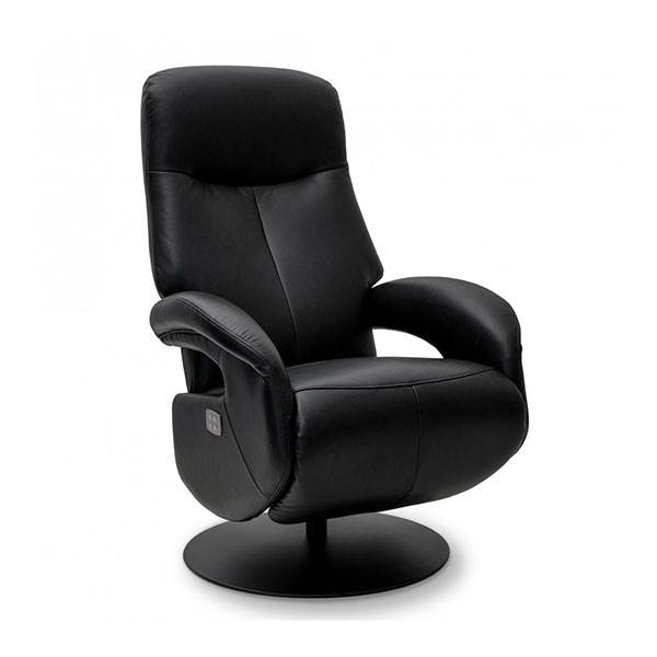 Erling Christensen Møbler Bull Recliner stol i sort læder : Erling Christensen Møbler  : Erling Christensen Møbler