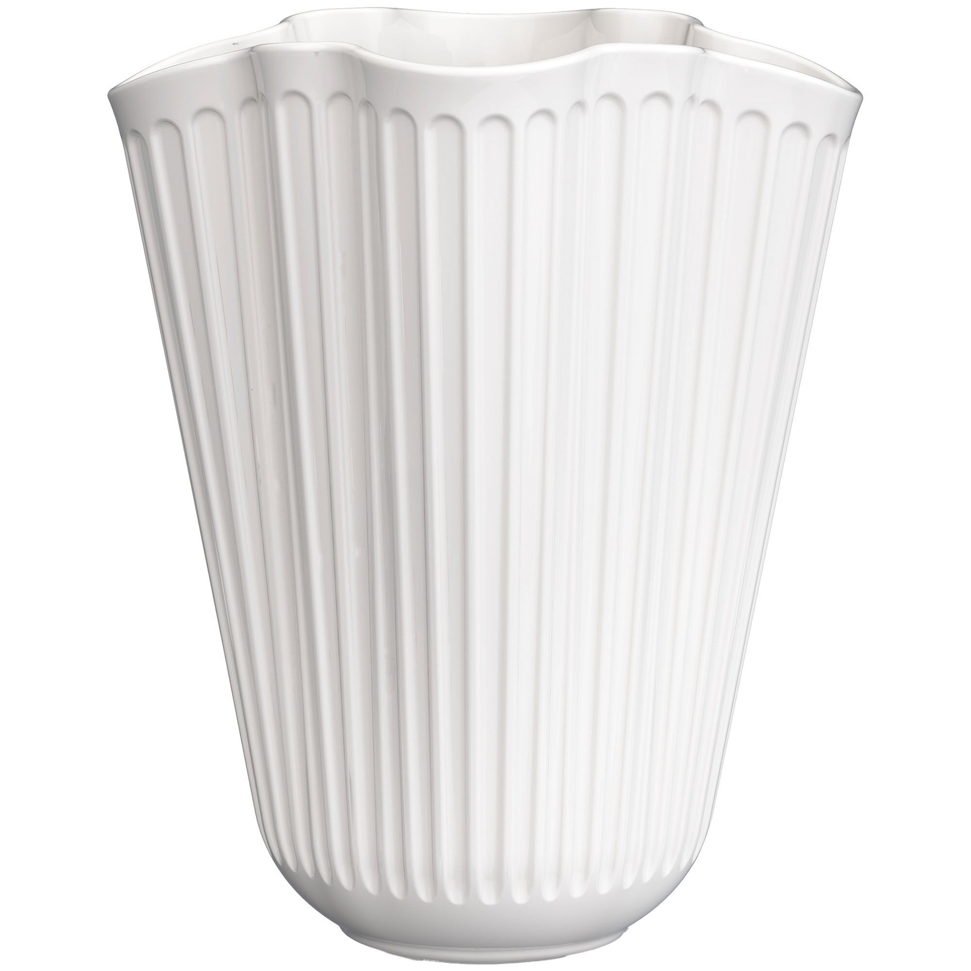 Kähler Hammershøi Unfold vase 20,5 cm, hvid