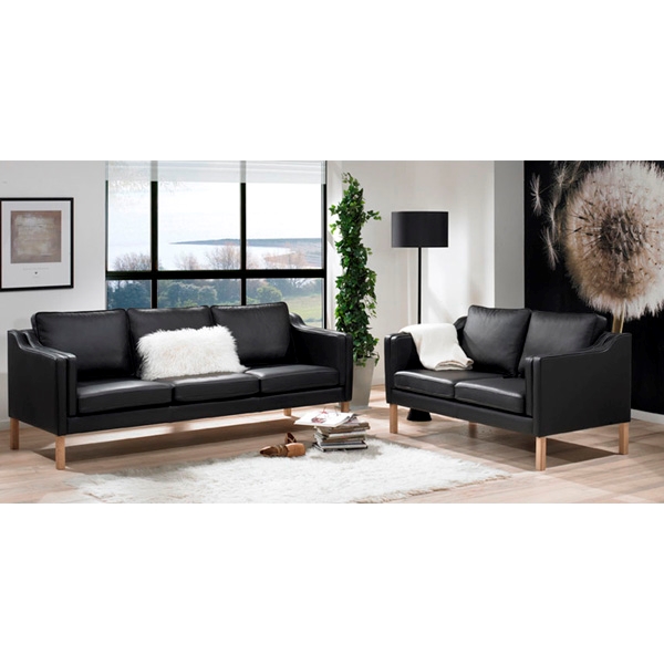 Erling Christensen Møbler Clausholm 2 + 3 pers. sofasæt : Erling Christensen Møbler  : Erling Christensen Møbler