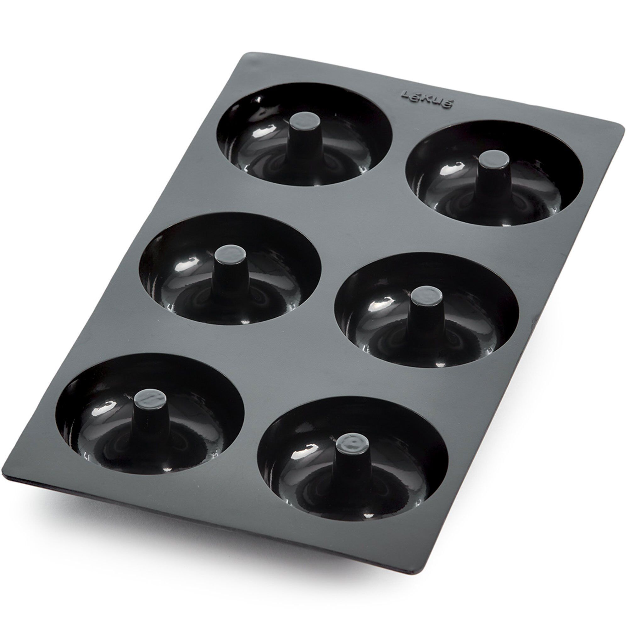 Lékué Gourmet Donutform Sort 6 stk.