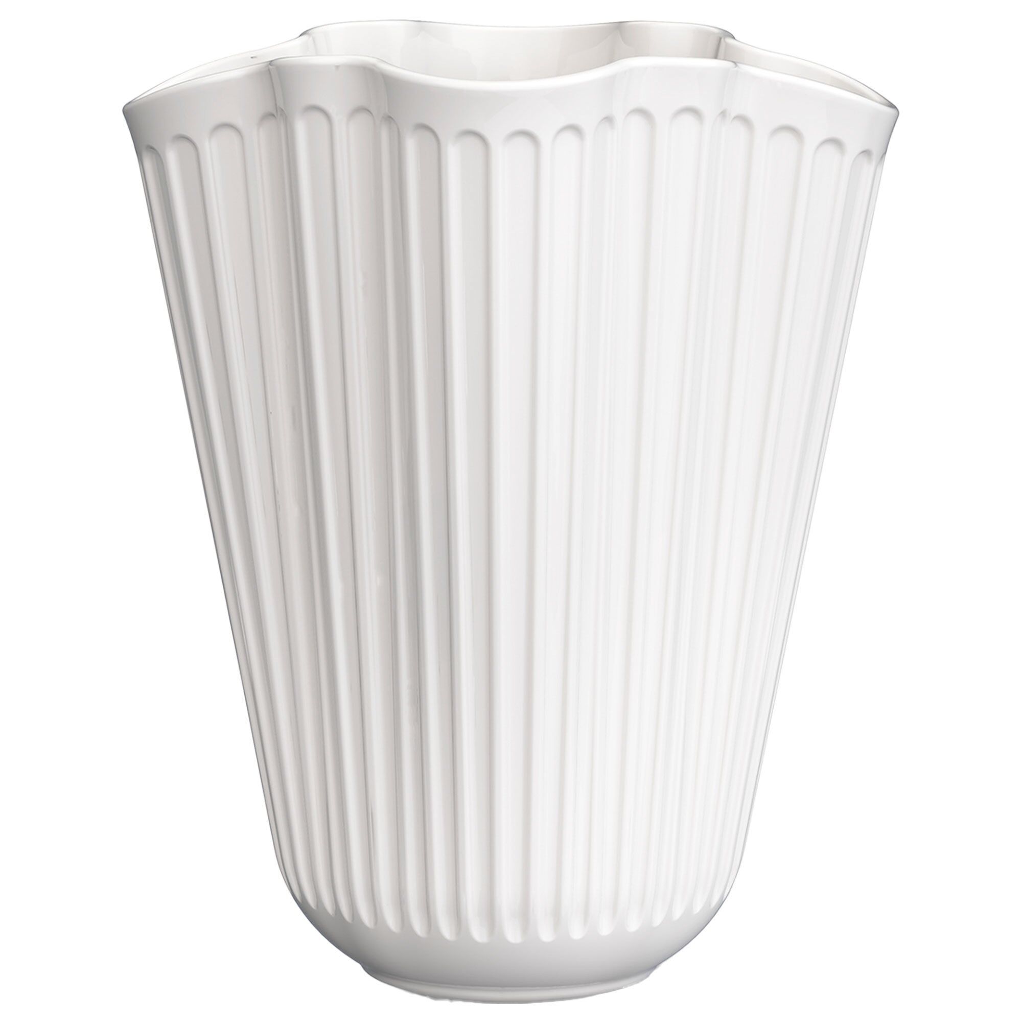 Kähler Hammershøi Unfold vase 16,5 cm, hvid