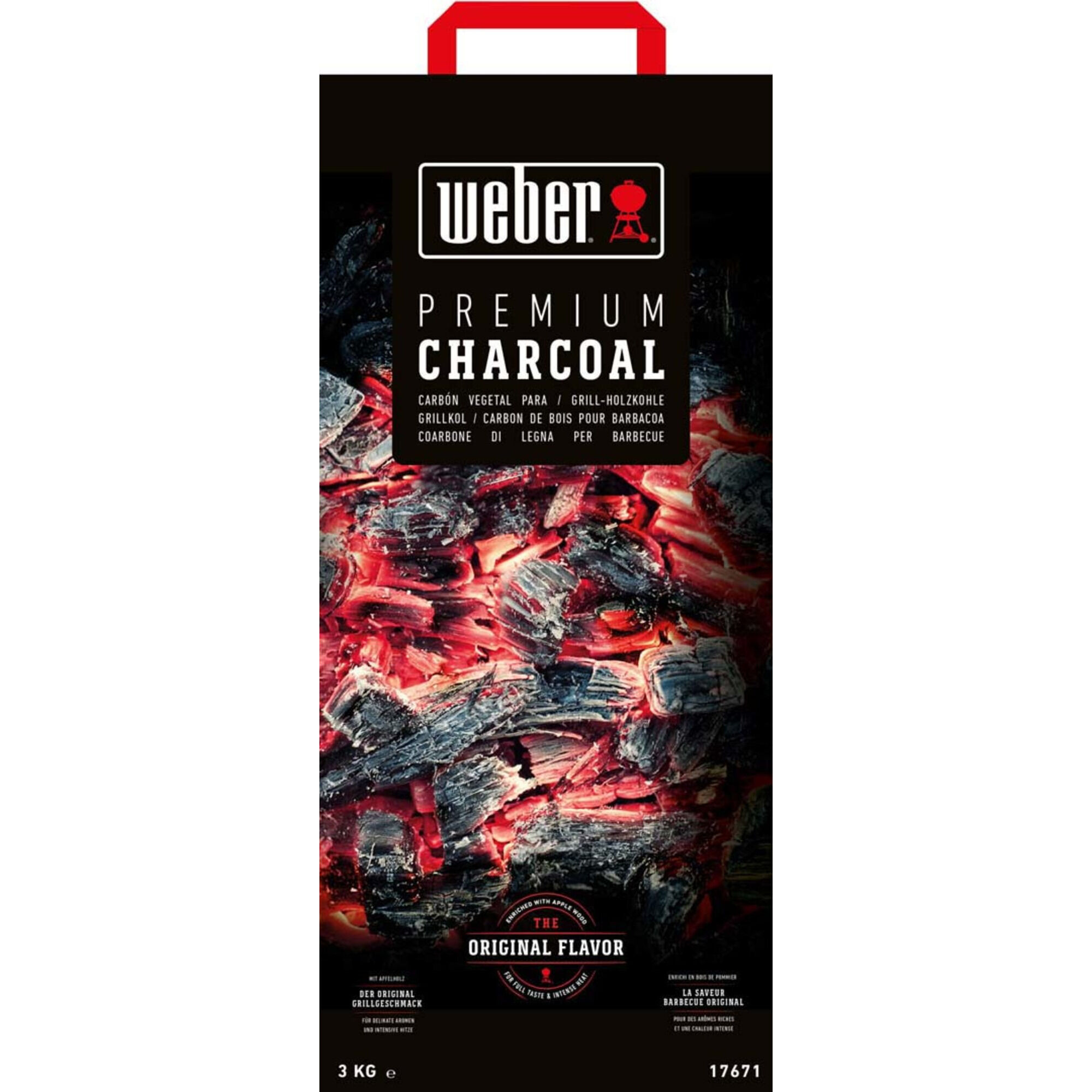 Weber Trækul med 30% æbletræ 5kg