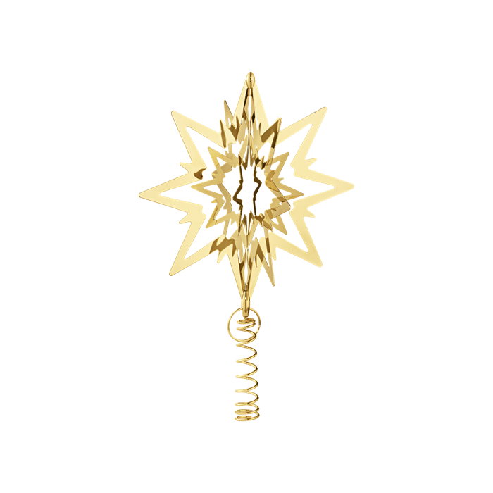 Georg Jensen topstjerne mellem - 18 kt. guldbelagt : Erling Christensen Møbler