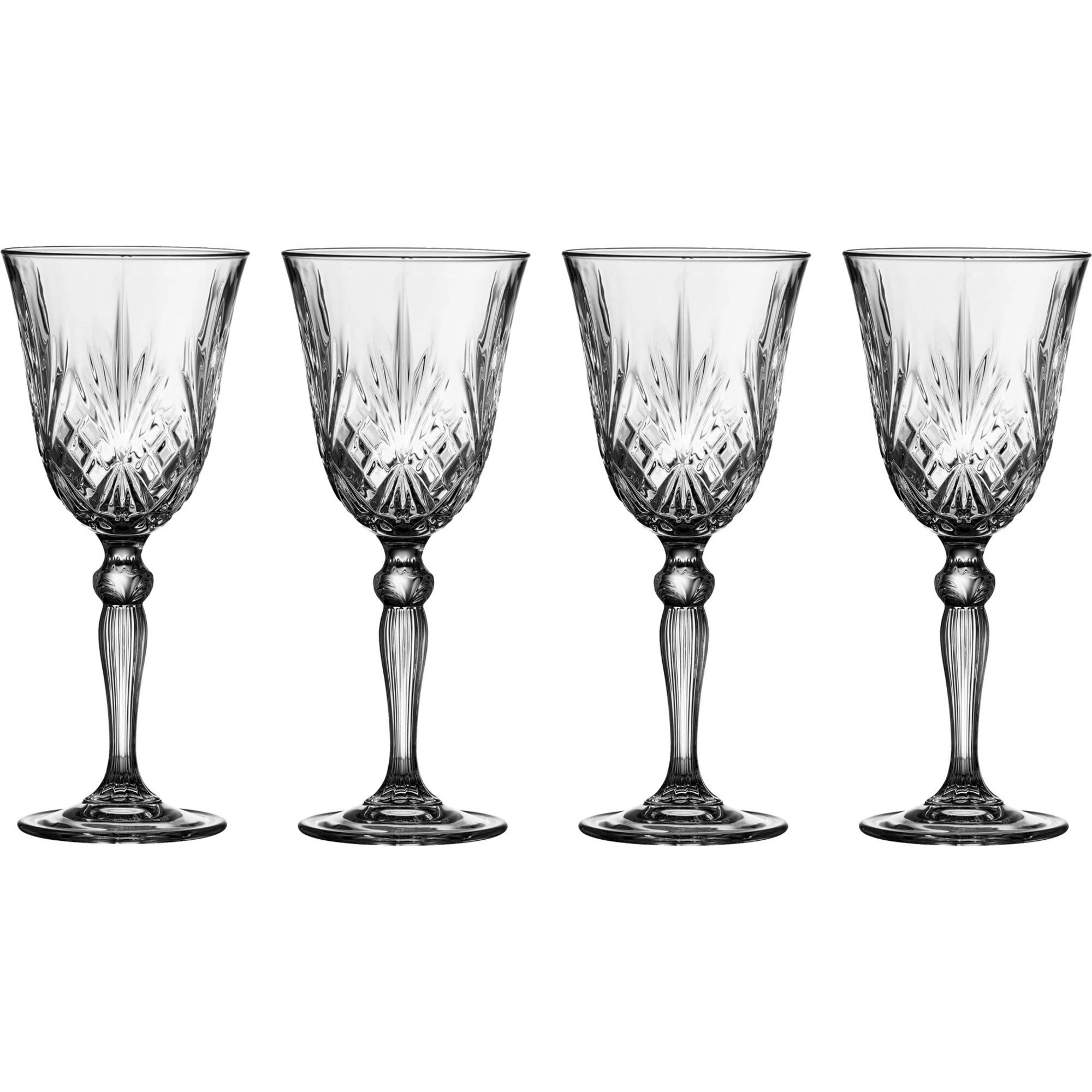 Lyngby glas Melodia Hvidvinsglas, 4 stk.