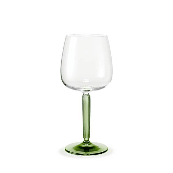 Kahler Kähler Hammershøi Rødvinsglas - 49 cl, 2 stk - Grøn stilk : Erling Christensen Møbler  : Erling Christensen Møbler