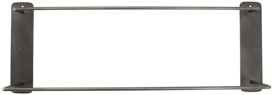 Håndklædeholder House Doctor Pati dobbeltranget rustfrit stål antik sort 24 x 60 cm