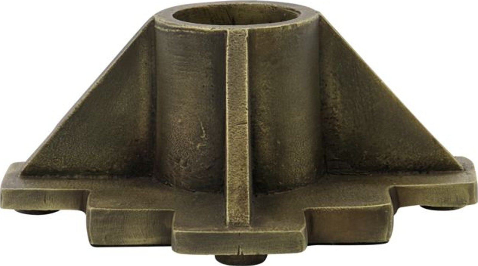 Lysestage House Doctor Castle aluminium antik messing 15,4x15,4x6,4 cm