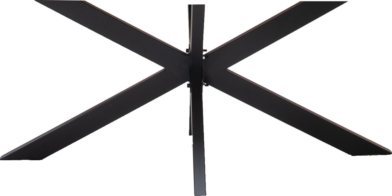 Bordstel til plankeborde House of Sander Star Base sort jern H71x70x150 cm