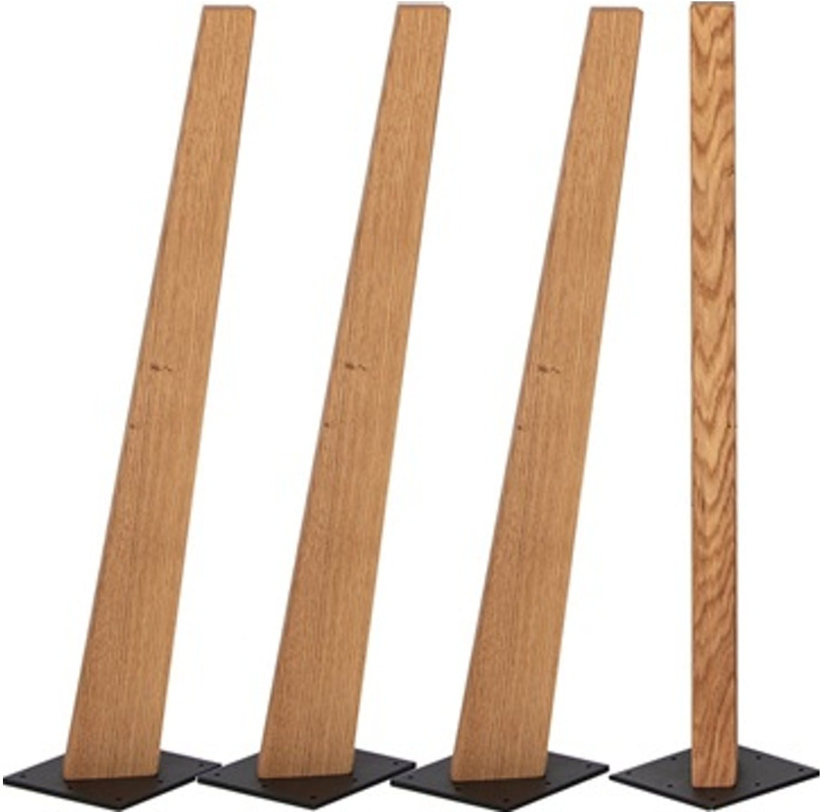 Sofaben House of Sander Frigg egetræ natur 45 cm slanke møbelben sæt med 4