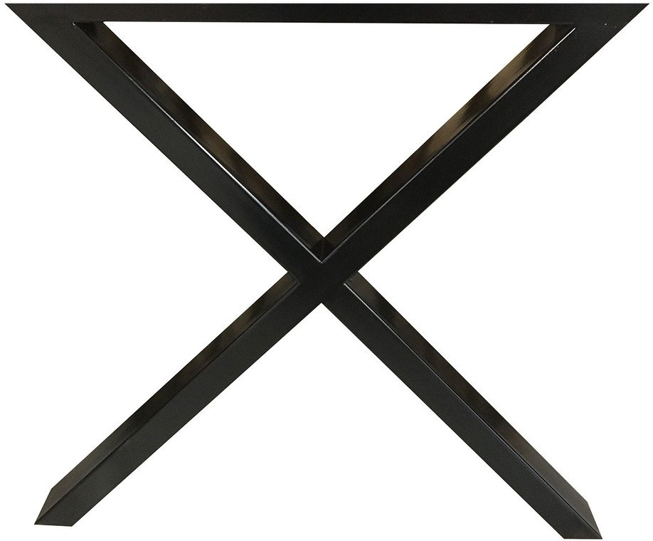 Stel til plankeborde House of Sander X Base krydsstel sort pulverlakeret jern H71ÃL70ÃB15 cm 2 stk