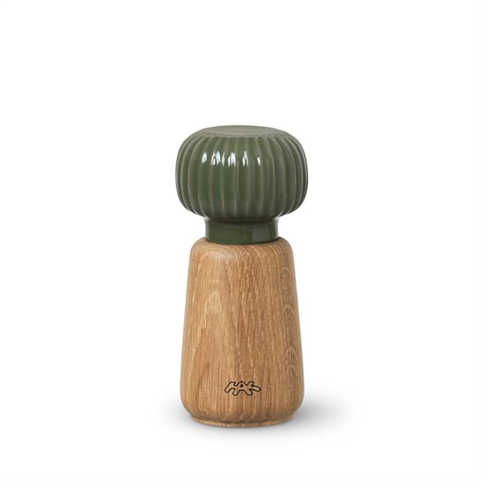 Kahler Kähler Hammershøi kværn - H:14,5 cm - Mørk grøn : Erling Christensen Møbler  : Erling Christensen Møbler