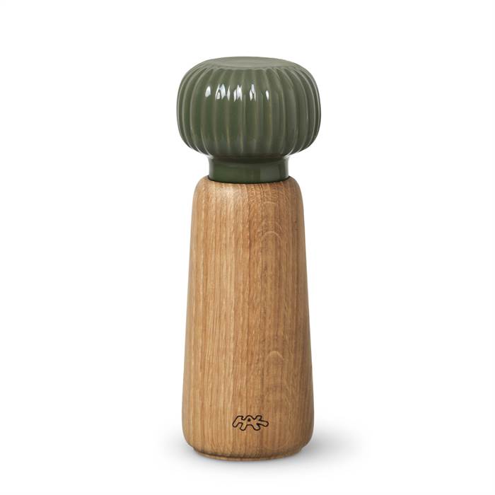 Kahler Kähler Hammershøi kværn - H:18,5 cm - Mørk grøn : Erling Christensen Møbler  : Erling Christensen Møbler