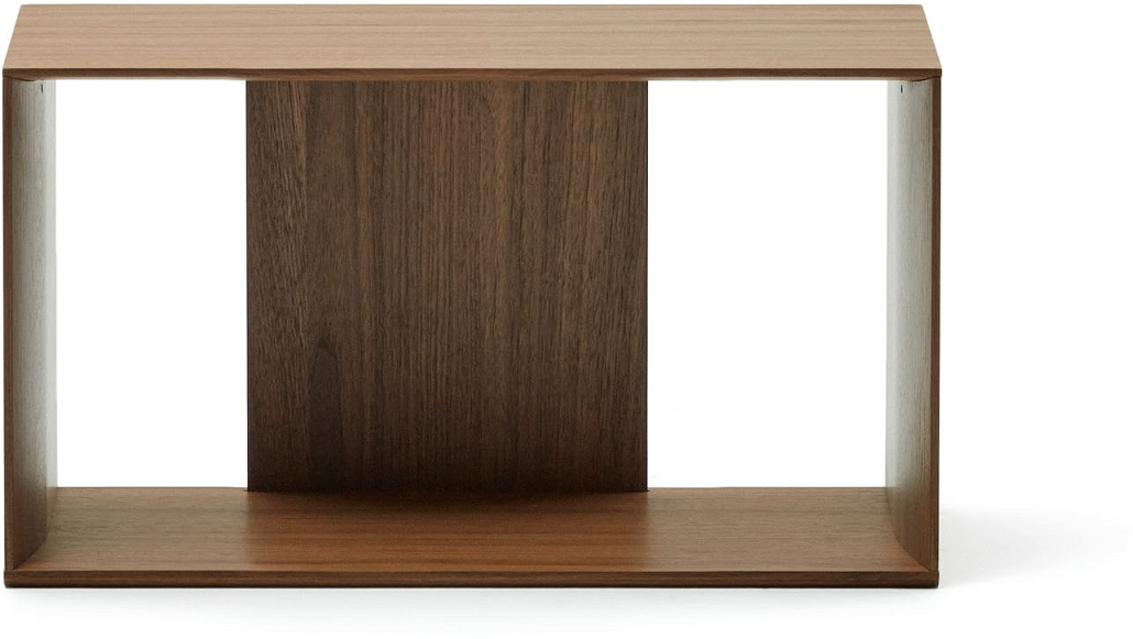 Bogreol Kave Home Litto modul 38x67x30 cm mørk natur MDF valnøddefinér