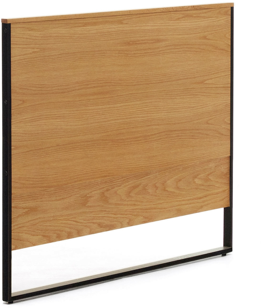 Sengegavl Kave Home Taiana natur MDF/stål/egfinér H97ÃB103 cm nordisk design