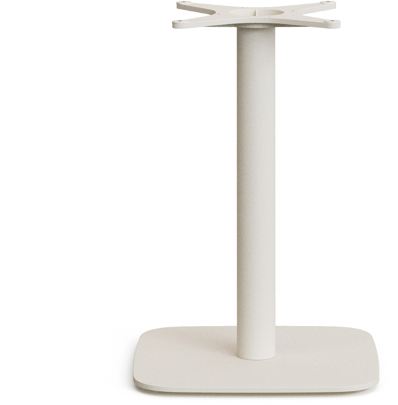 Caféunderstel / bordunderstel Kave Home Dina H70,5Ã48Ã48 cm hvid stål