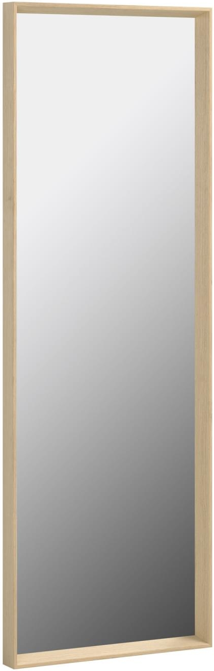 Vægspejl/gulvspejl Kave Home Nerina naturtrælook 152x52 cm rektangulært med nem ophængning