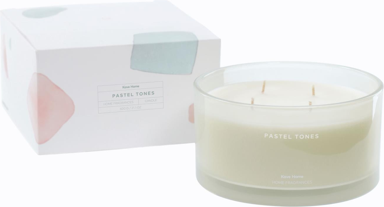 Aromatisk duftlys Kave Home Pastel Tones Ø16ÃH9 cm grøn