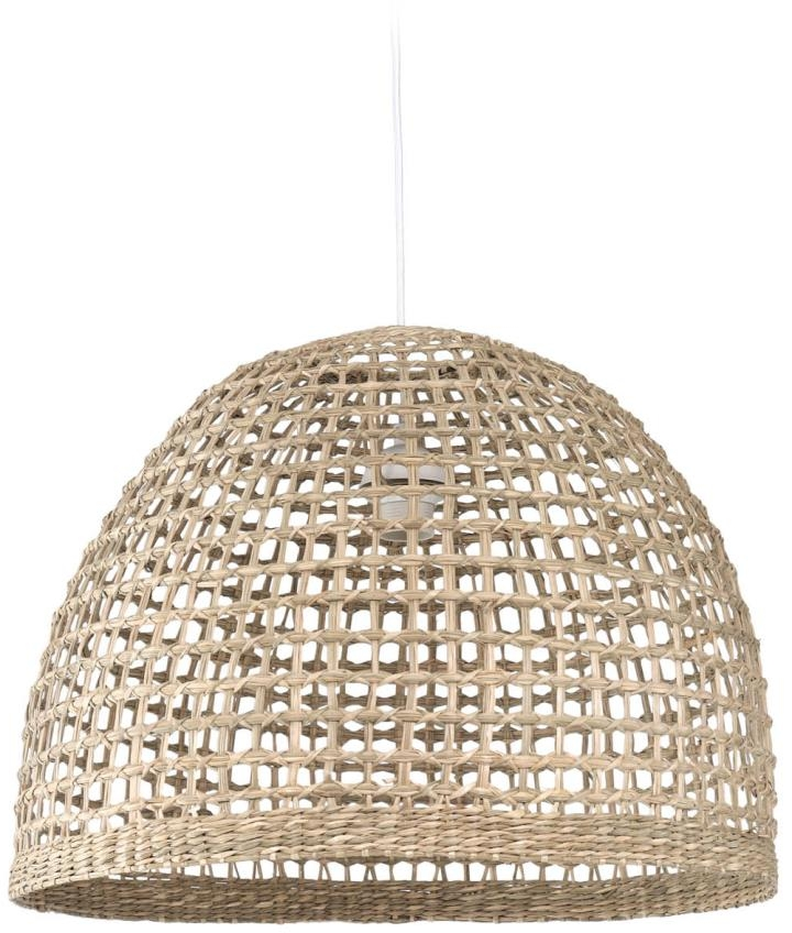 Pendellampe Kave Home Cynara  -  håndvævet rattan lampeskærm Ø49 cm natur