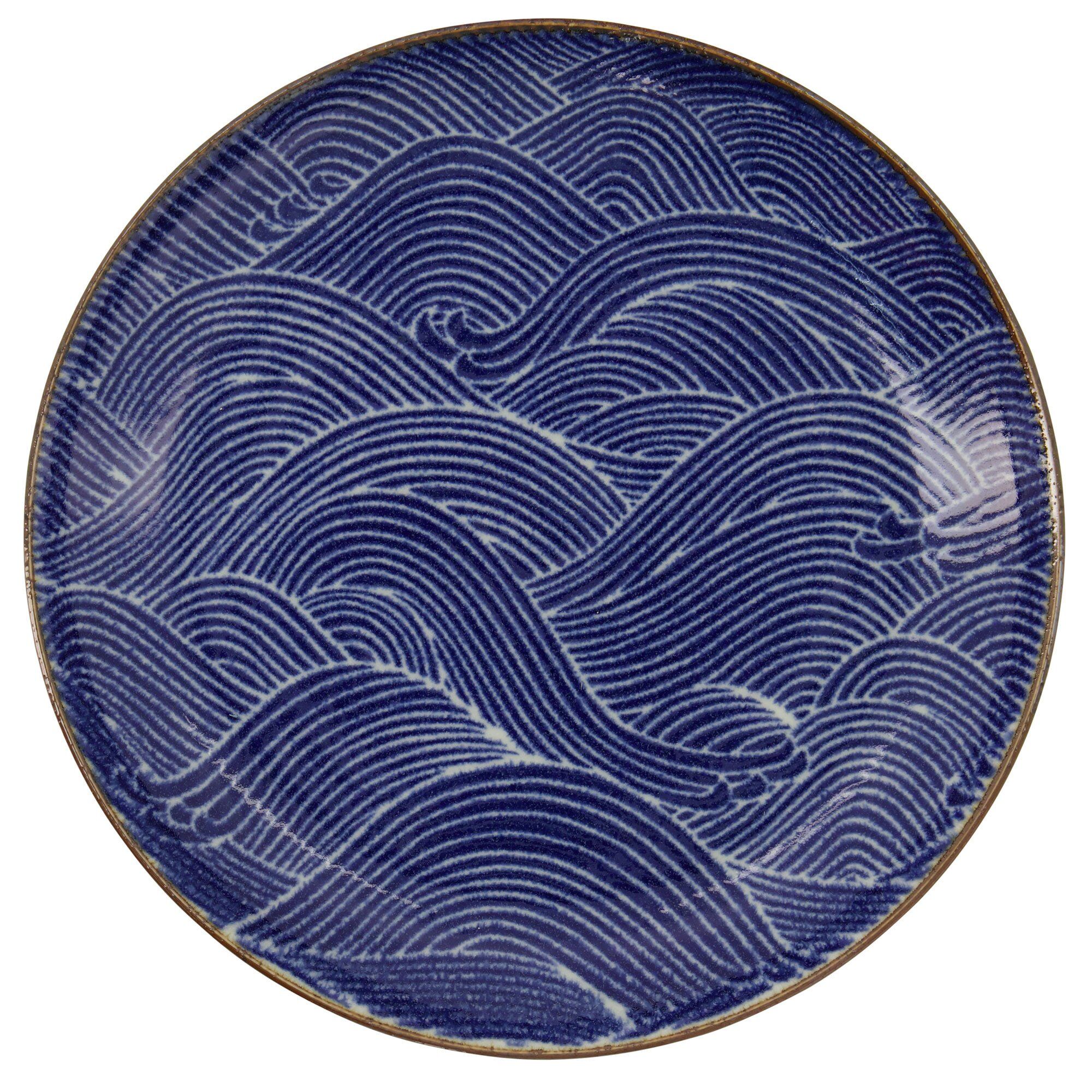 Tokyo design studio  Seigaiha Blue tallerken 21.5