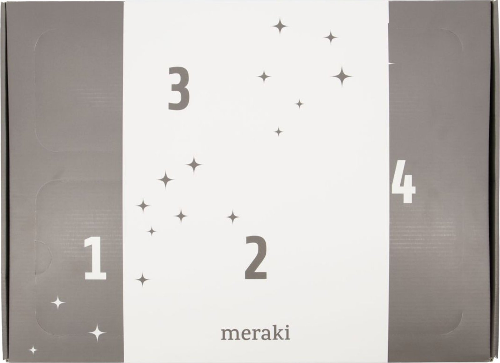 Advent Gaveæske Meraki Advent-serie Hvid/Sort 31x43x8 cm
