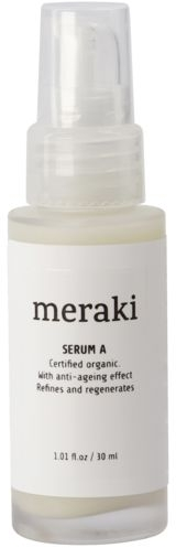 Ansigtsserum Meraki Serum A  -  parfumefri anti-age fugtserum med hyaluronsyre & jojobaolie, økologisk COSMOS Svanemærket