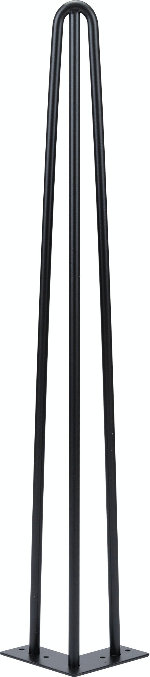 Understel til spisebord Nielsen Design Elias 3-rods hairpin-ben sort H71,5 cm pulverlakeret metal