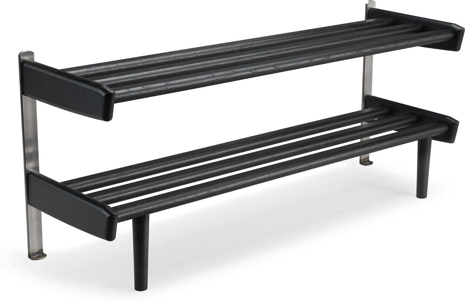 Skoreol Oscarssons Möbel Meja i massivt egetræ, dybsort bejdse 37,5Ã90Ã26 cm