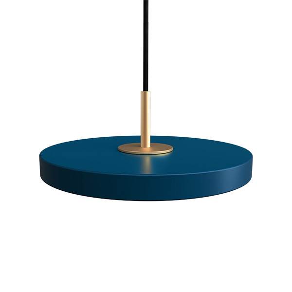 Umage Asteria pendel - Mini - Petrol blue / Messing  : Erling Christensen Møbler