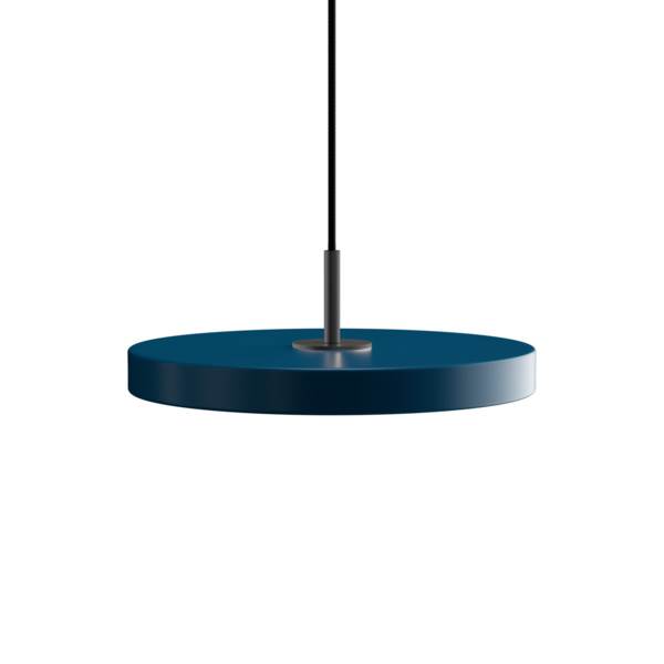 Umage Asteria pendel - Mini - Petrol blue / Sort  : Erling Christensen Møbler