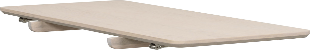 Tillægsplade til spisebord Rowico Yumi 90Ã45 cm hvidkalket MDF med egetræsfiner