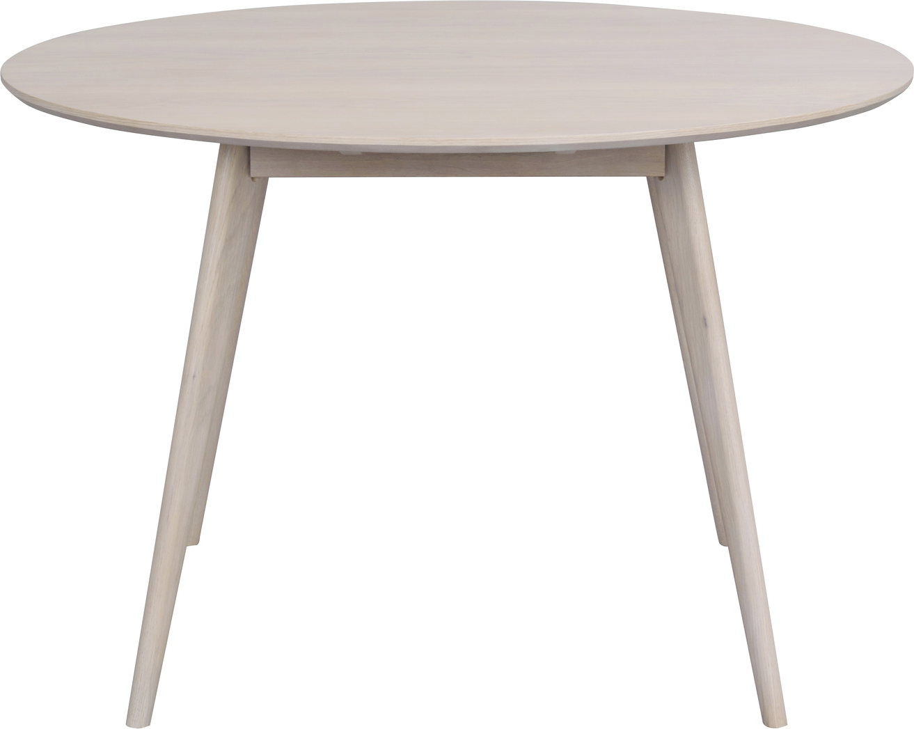 Spisebord Rowico Yumi rundt Ø115 cm hvidkalket egetræ