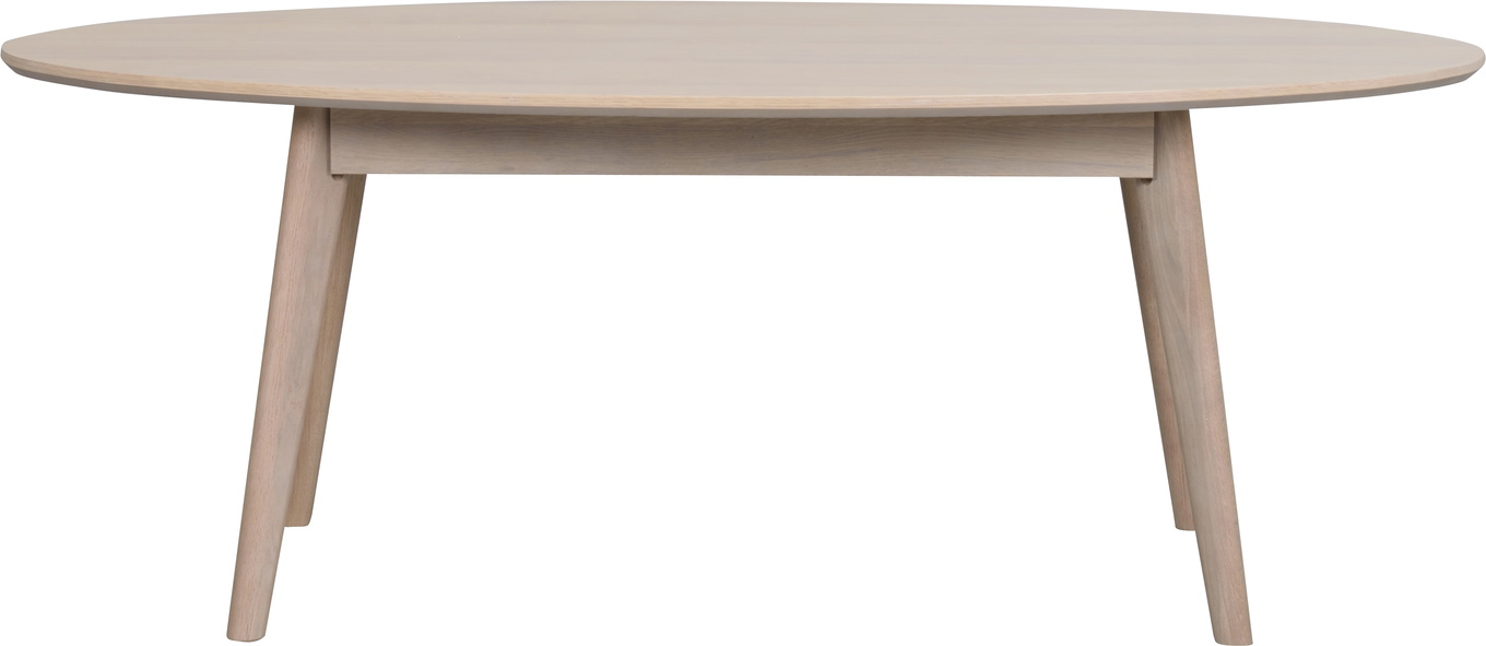 Sofabord Rowico Yumi | Loungebord, hvidkalket egetræ, oval L130ÃB65ÃH48 cm