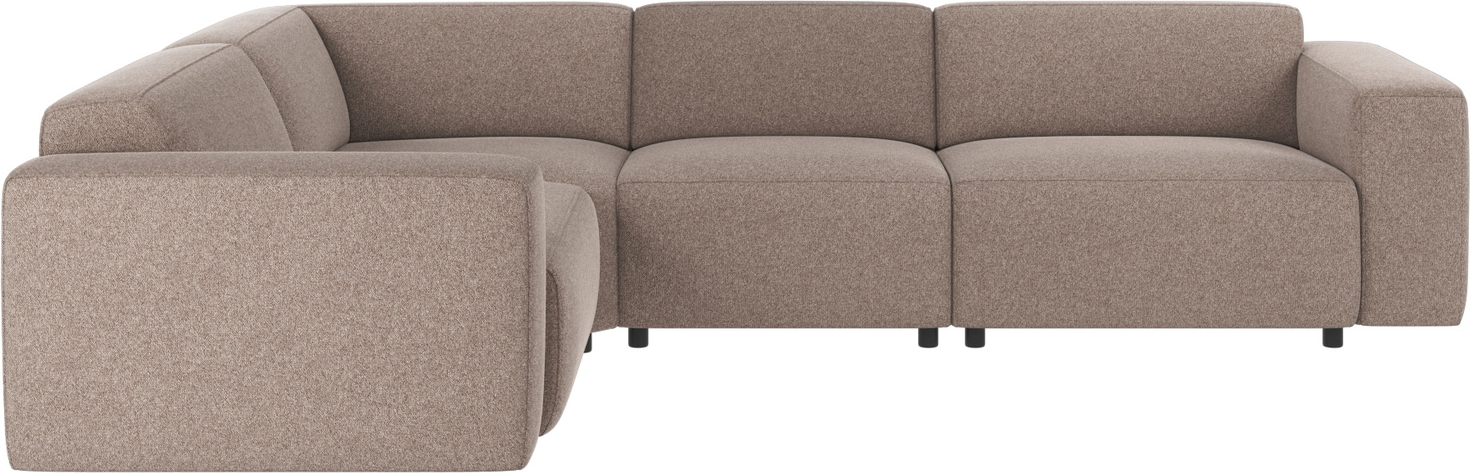 Rowico Willard hjørnesofa, beige Brenda polyesterstof, 297Ã219Ã70 cm, skandinavisk minimalistisk design