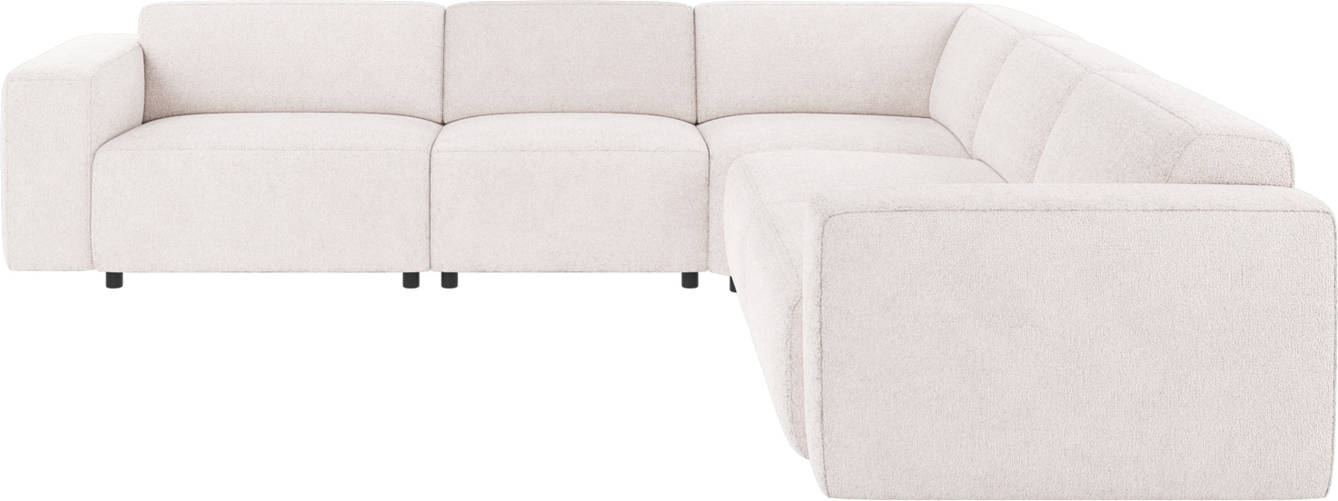 Hjørnesofa Rowico Willard Greg hvid modulopbygget stof 100% polyester 70Ã297Ã297 cm