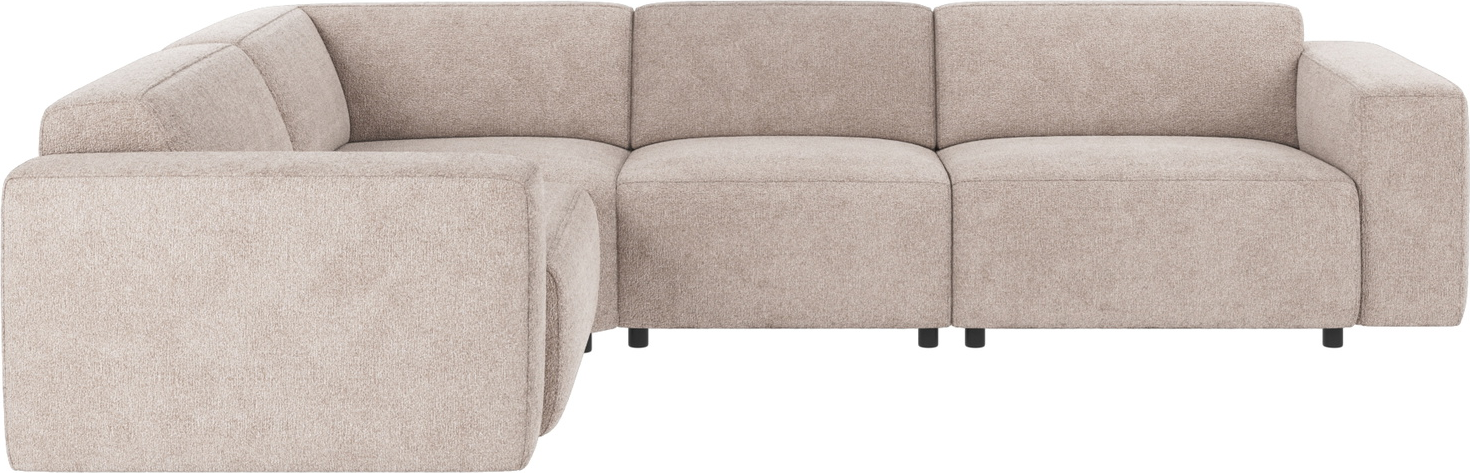 Hjørnesofa Rowico Willard modulopbygget skandinavisk design i lysegråt Greg 17 stof FSC®-certificeret