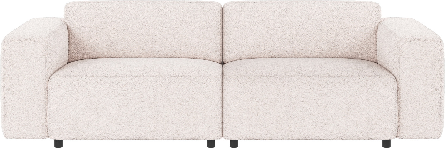 3-personers sofa Rowico Willard i Anna 1 stof hvid, H70xB236xD98 cm  -  skandinavisk design, bæredygtig ramme