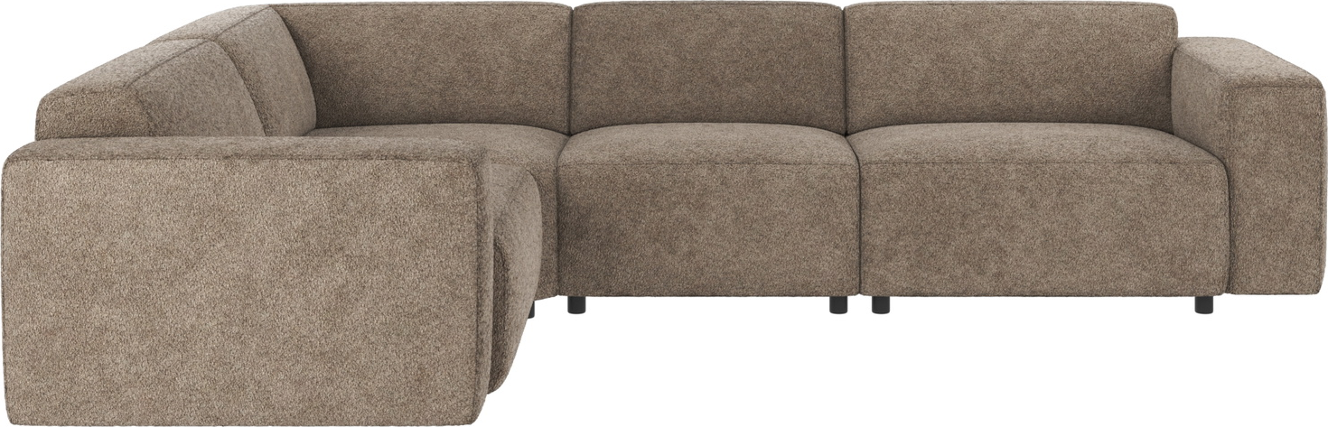 Hjørnesofa Rowico Willard i mørk beige Anna polyester modulopbygget 23-modul 297x219 cm