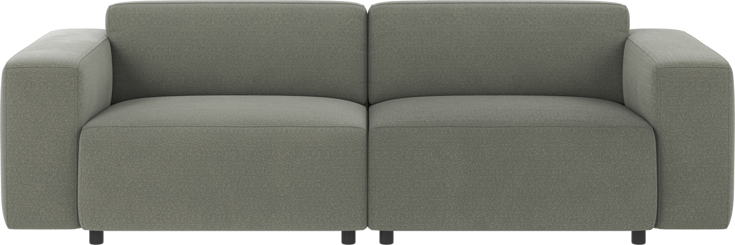 3-personers loungesofa Rowico Willard grøn stof Rita Martindale 100.000 modulopbygget FSC-mix ramme