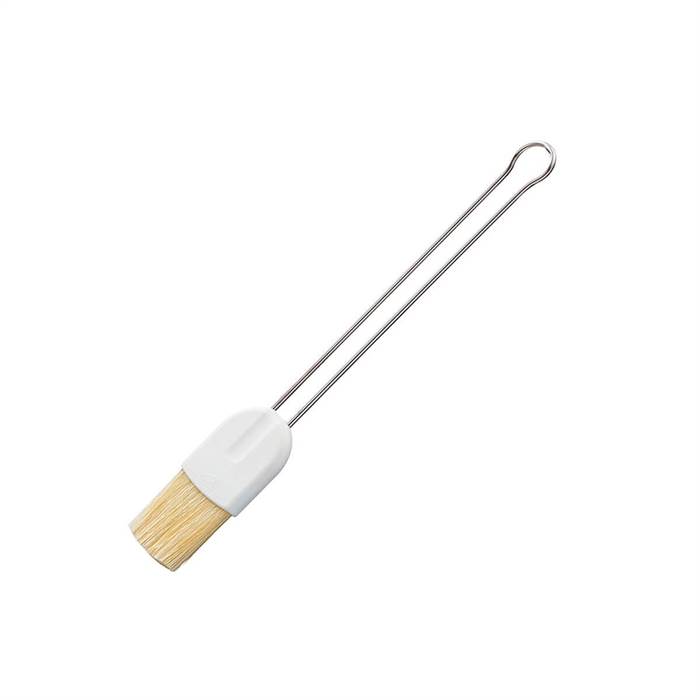 Rösle Bagepensel - L: 23,5 cm - stål/hvid  : Erling Christensen Møbler