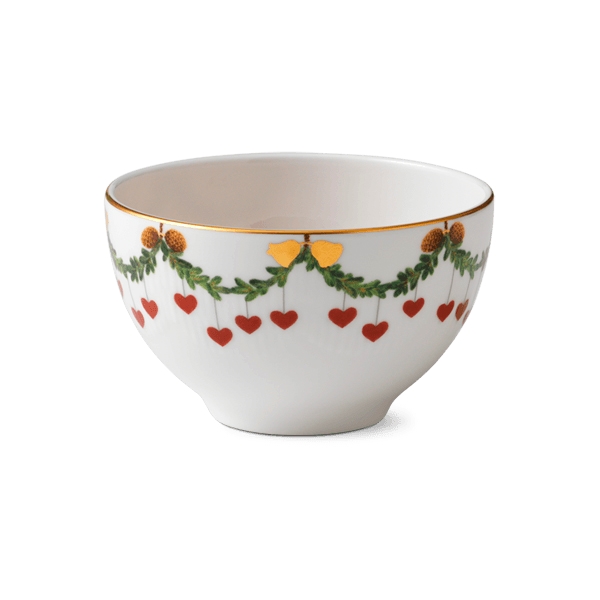 Royal Copenhagen Stjerne Riflet Jul konfektskål - 30 cl  : Erling Christensen Møbler