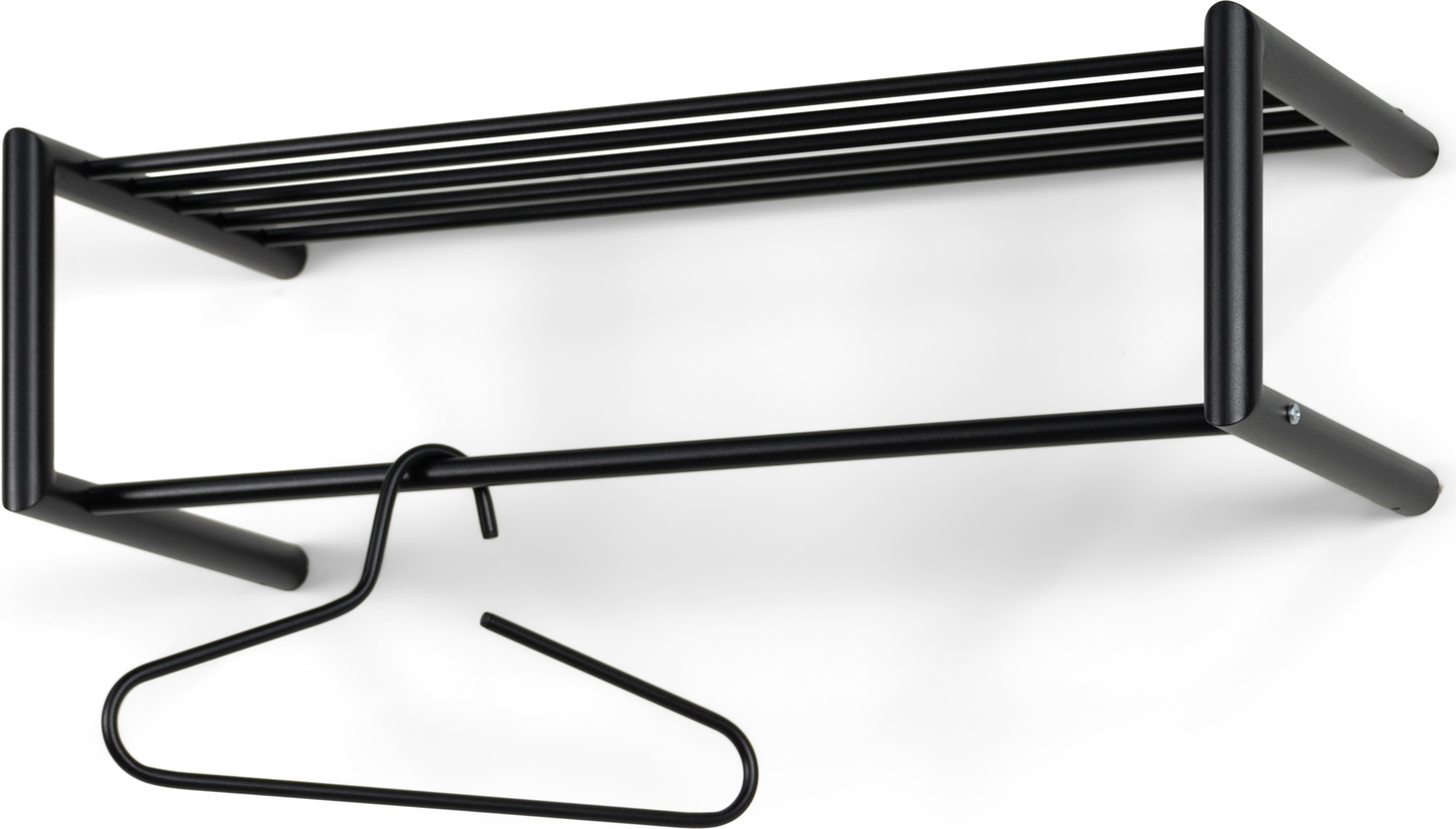 Knagerække Spinder Design Smooth - sort stål, vægophæng 23Ã80Ã33,5 cm
