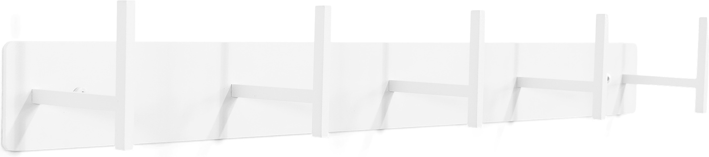 Entréknagerække Spinder Design Chapman 5 kroge hvidlakeret stål 64 cm