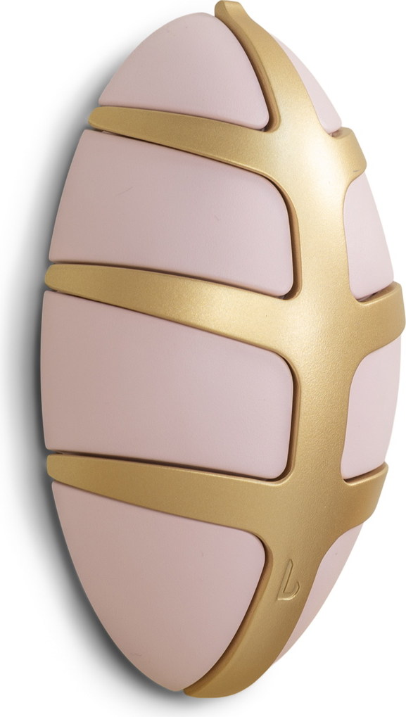 Spinder Design Bug knagerække til væg 7 kroge lyserød/guld