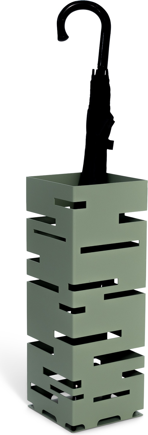 Paraplystativ/paraplyholder Spinder Design Modern  -  støvet grøn  -  stål H50 cm