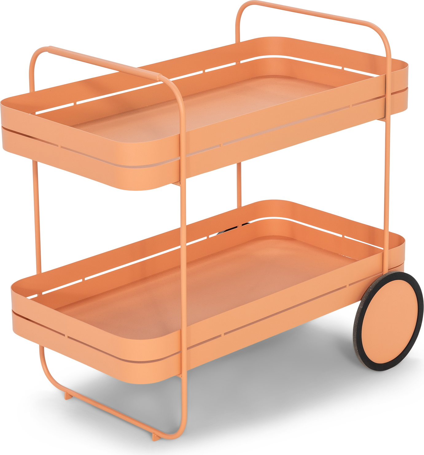 Barvogn Spinder Design Gin & Trolley serveringsvogn i lerjordfarvet stål H69ÃB42ÃD74 cm