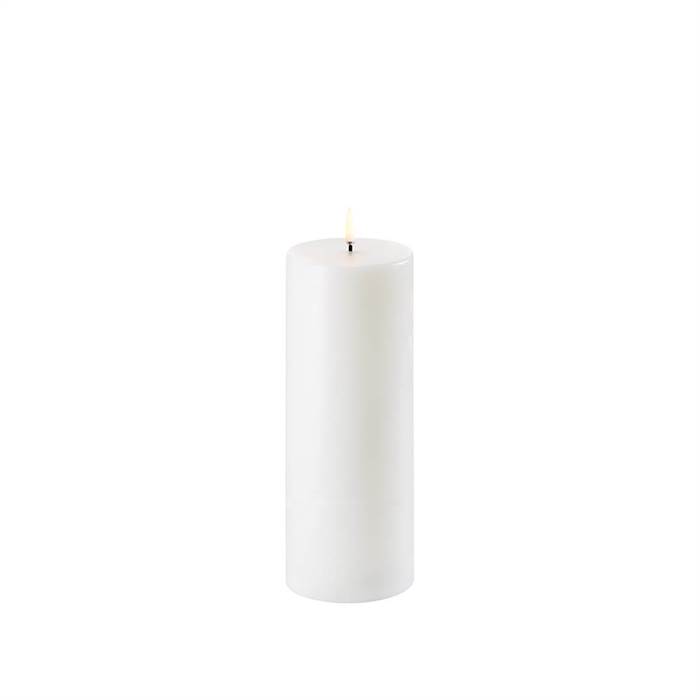Uyuni Lighting LED Pillar bloklys - Ø7,8 x H20 cm - Nordic White  : Erling Christensen Møbler