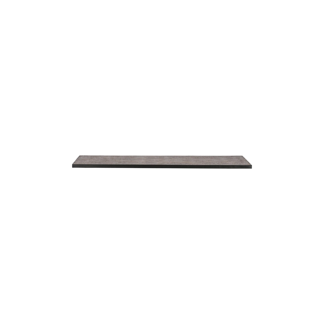 Spisebordplade WOOOD Tablo plankebord genbrugsteak natur 180Ã90 cm metalkant