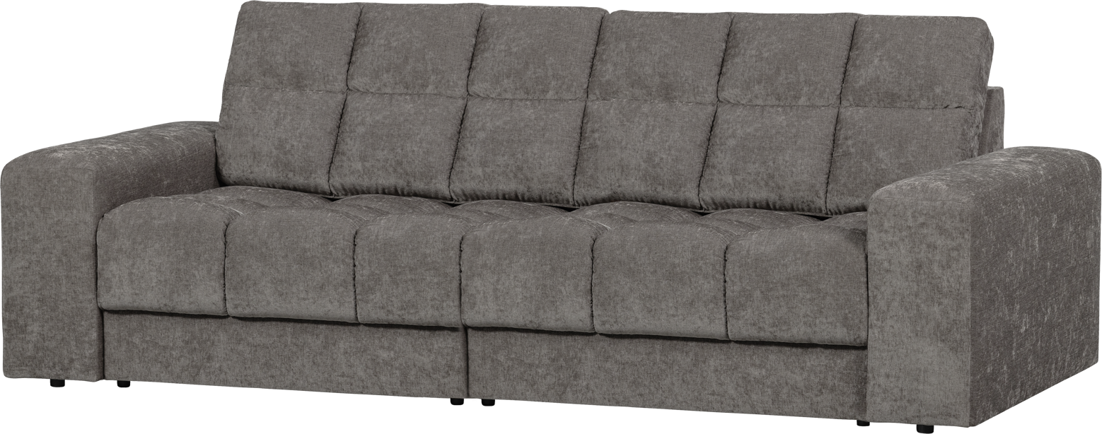 2-personers sofa WOOOD Second Date 226x99x78 cm grå polyester loungesofa modulær