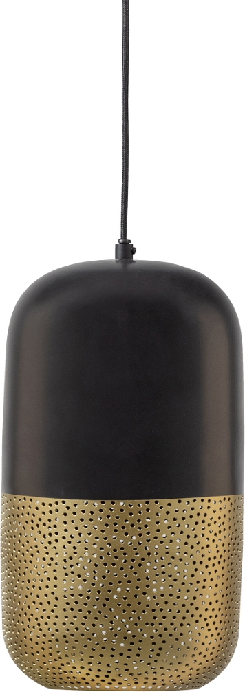 Pendel-/hængelampe WOOOD Exclusive Tirsa sort/messing Ø20ÃH36 cm