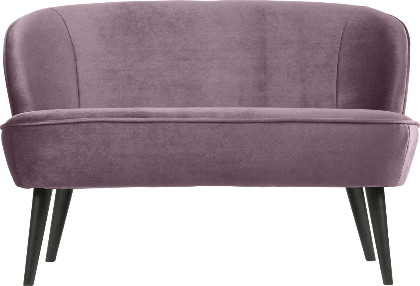 2-personers sofa WOOOD Sara Jarra fløjl lilla 110x72x73 cm
